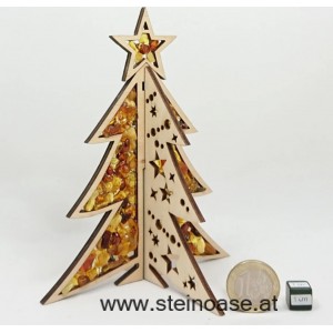 CHRISTBAUM / Weihnachtsbaum Bernstein & Holz